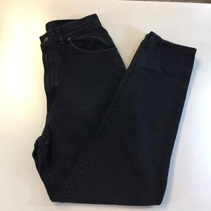 Vintage Chic Super High Waisted Mom Black Jean